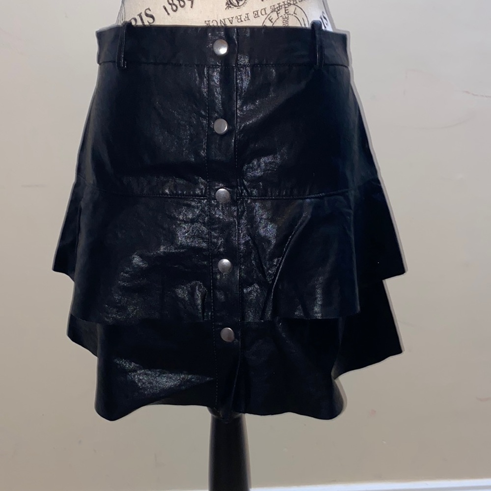 Zara faux leather skirt